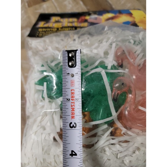 Vtg Fun Lights Flamingo Palm Tree Tropical Party Indoor Outdoor 12' String Light - Picture 3 of 11